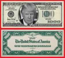 100pk In Trump 1000 Dollar Bills  2020 Dollar  MAGA Novelty Funny Money Must Hav picture