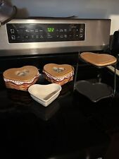 Longaberger Complete And More Heart Basket Combo with Wrought Iron Stand picture