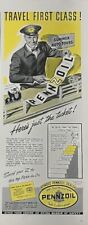Rare 1941 Original Vintage Pennzoil Oil Car Automobile Truck Advertisement Ad picture