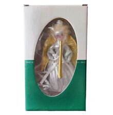 Soffieria De Carlini Silver & Gold Angel Hand Blown Painted Christmas Ornament picture