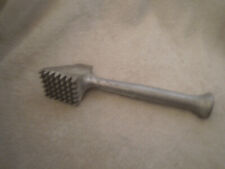 Tri-way meat tenderizer Cleaver hammer mallet Aluminum Vintage OLD  9 1/2 inches picture