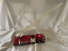 HESS 1986 Fire Truck Bank Red with Extension Ladder. Lights Work Great. picture