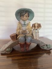 Lladro 2237 - The Old Fishing Hole (retired) 10” H, 12” W, 5” D picture