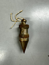 Vintage  Brass Plumb Bob  - 8 Ounces - Woodworking Carpentry Tool picture