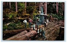 c. 1909 Logging with Donkey Engine Washington Loggers picture