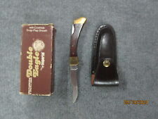 Imperial Frontier Double Eagle Pocketknife w Sheath 4515 NOS 1977 picture