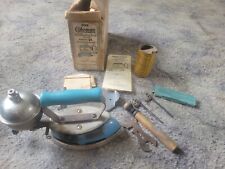 Vtg Antique COLEMAN 4A SELF HEATING GAS IRON WITH BOX INSTRUCTIONS ACCESSORIES picture