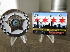 2 Challenge Coins Chicago Police Detective & CPD Grim Reaper Help Wanted Sign picture