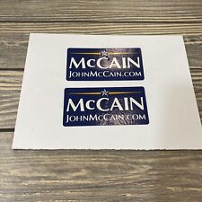 Set Of 2 McCain JohnMcCain.com Stickers picture