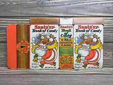 Vintage Frankfort Candy Co Santas Book of Candy Box Unfolded 10 Rolls BOX ONLY picture