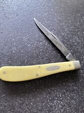 Vintage Case Knife 8 Dot 1970’s Marked Case XX USA Yellow (31048) picture