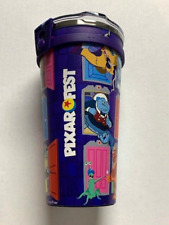 Disney Parks Pixar Fest Monsters Inc Stainless Steel Tumbler with Lanyard NEW picture