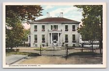 Postcard Governors Mansion Richmond Virginia c1920 picture