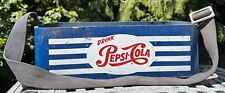 Vintage Drink Pepsi Cola Stadium Vendor Carrier Blue Masonite picture