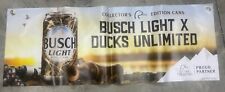 Busch Light Hunting Banner Ducks Unlimited Vinyl New Beer Man Cave Hunter picture
