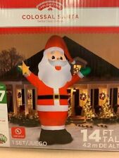 14 FT Colossal Giant Santa Gemmy Christmas Airblown Inflatable Yard Decor     picture