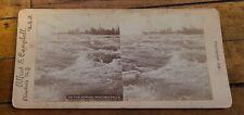 Antique 1896 Alfred S Campbell Stereoview Card The Rapids Niagara Falls picture