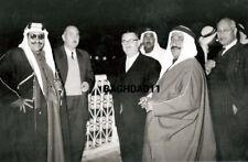 Iraq, Reprinted photo of Prime minister of Iraq in a visit to Kuwait, 1956.  A2 picture