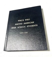 Who’s Who Among American High School Students 1987-1988 Hard Cover Rare picture