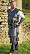 Faux Leather Black and Brown Surcoat Armour Knight Medieval Fancy Dress LARP picture