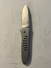 DISCONTINUED BENCHMADE MONO CHROME 10300 FRAME LOCK  FOLDING POCKET KNIFE picture