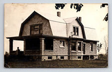 1909 RPPC Stone Home Posted From Kenosha Wisconsin WI Postcard picture