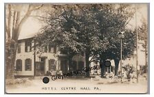 RPPC Hotel at CENTRE HALL PA Centre County Vintage Real Photo Postcard picture