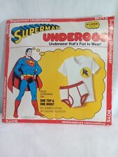 Superman Vintage 1978 Underoos Set Boy XL 14-16. Open Box. EC picture