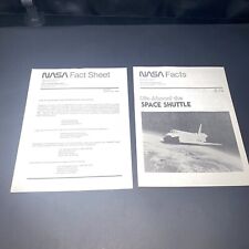 Vintage 1984 NASA Life Aboard The Space Shuttle Fact Sheet KSC 34-81 John F Ken picture