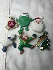 vintage hallmark holiday pins lot (6) picture