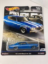 HOT WHEELS 69 Chevelle SS 396 blue Car Culture 2/5 real riders all metal picture
