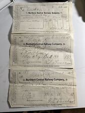 Vintage 1899 Northern Central Railway Train Freight Bill Receipt Old Paper RR picture