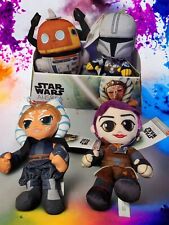2021 Mattel Star Wars 4-Pack Plush Set Chopper, Ahsoka, Wren, Mandalorian + BOX picture