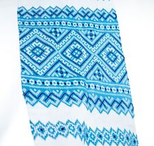 Ukrainian RUSHNYK Wedding Satin Stitch Hand Embroidery Light Blue bright picture