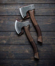 2 Viking Axe Smith Custom Gift Forged Carbon Steel Viking Axe  Gift For Him picture