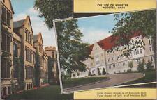 Postcard College of Wooster Wooster OH Ohio  picture