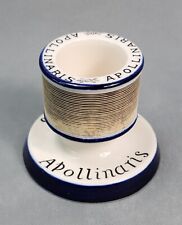 Vintage APOLLINARIS Porcelain MATCH STICK & STRIKE Holder picture