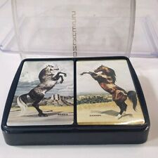 Vintage Congress Playing Cards Double Deck Arabian Horse Zarabo Equestrian Serri picture