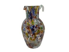 End-Of-Day Splatter Italian Multicolored Pitcher, AS IS picture