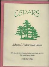Cedars Lebanese Mediterranean Cuisine Menu Lenox Road Atlanta Georgia  picture