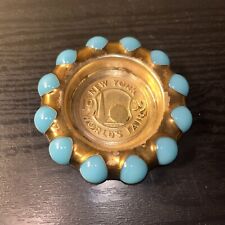1939 New York World's Fair Fisher Jewelry Tray - Blue Marble; Patent # 99857 picture