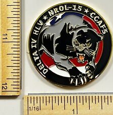 MILITARY CHALLENGE COIN - NATIONAL RECONNAISSANCE OFFICE NROL-15 DELTA IV CCAFS picture