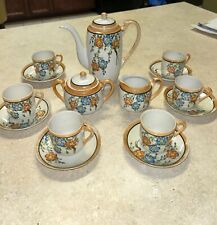 Vintage Garden China Luster Ware Set 17 Pieces Hand Painted picture