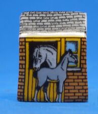 Birchcroft Miniature House Shaped Thimble -- Farm Stable picture