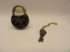 Vintage  Black Eagle Lock and Key ''Works'' picture