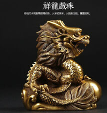 Twelve Chinese Zodiac Animals Copper Statue Pure Copper Dragon Ornaments picture