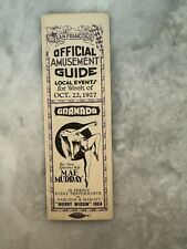 SAN FRANCISCO AMUSEMENT GUIDE FOR Oct 22 19267, Mae Murray picture