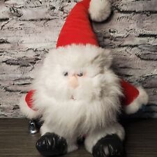 HERBERGERS 1995 Exclusive Stuffed Plush SANTA Claus Silver Bell Vintage 15