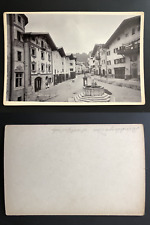 Rottmayer, Germany, Berchtesgaden, marketplace vintage silver print, map ca picture