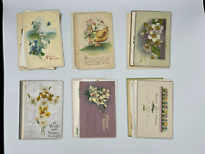 Antique Lot of 21 Used Easter Post Cards 1908 to 1935 picture